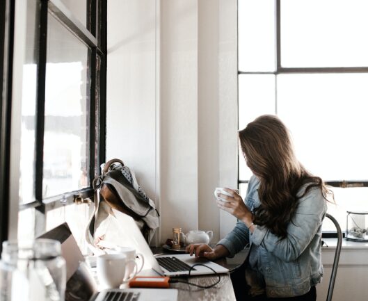 Website Design Specialist with Coffee