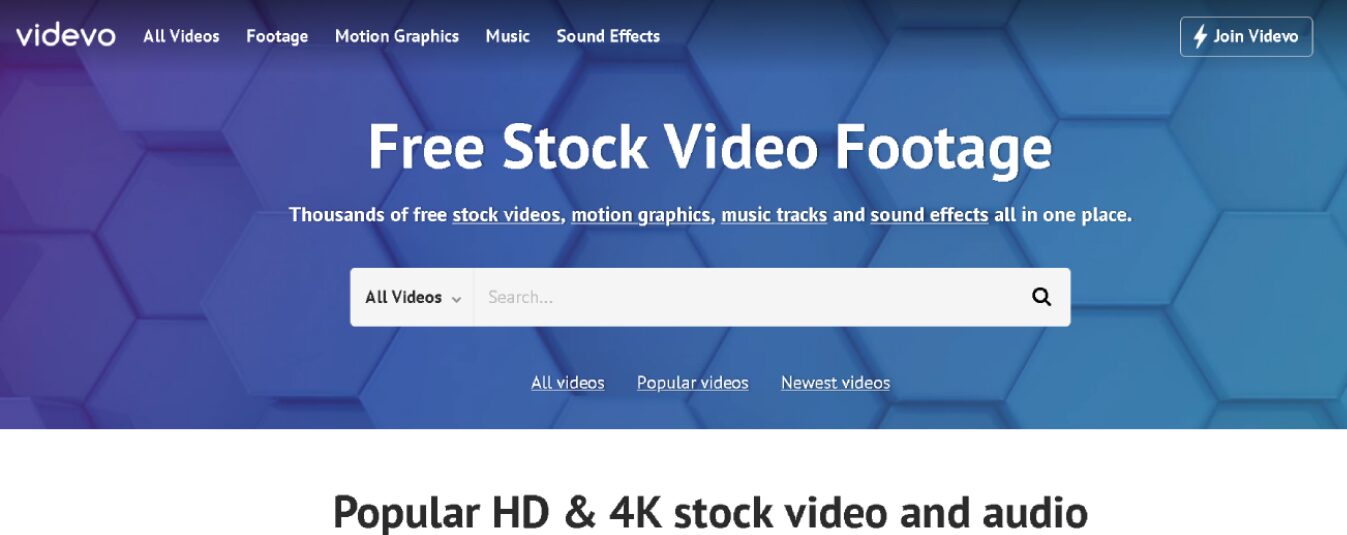 Videvo Video Stock Tool