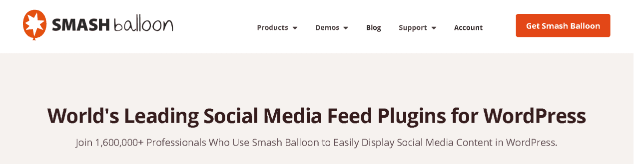 Smash Balloon Social Media Feed and Web Designer Tool