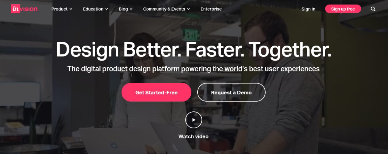 InVision UI App and Web Designer Tool