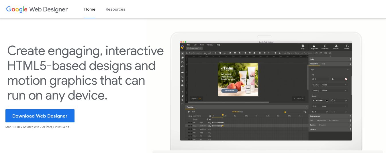 Google Web Designer Tool
