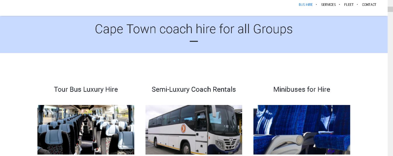 Bus Hire Cape Town Case Study